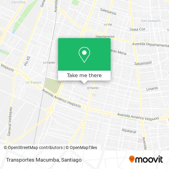 Transportes Macumba map