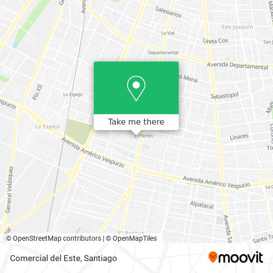 Mapa de Comercial del Este