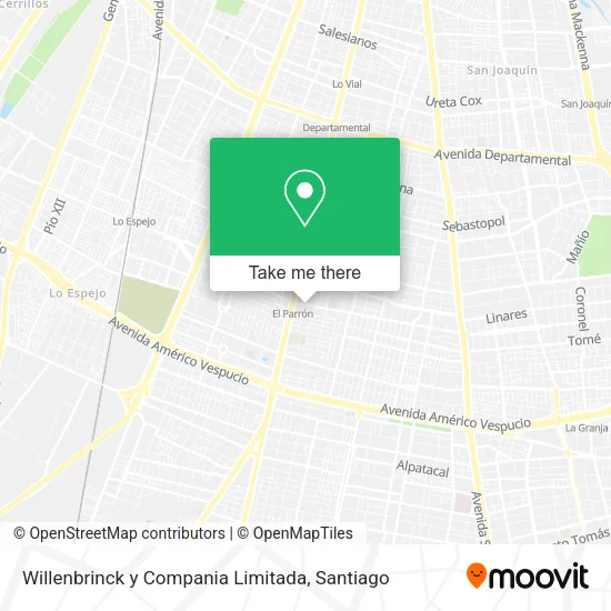 Willenbrinck y Compania Limitada map