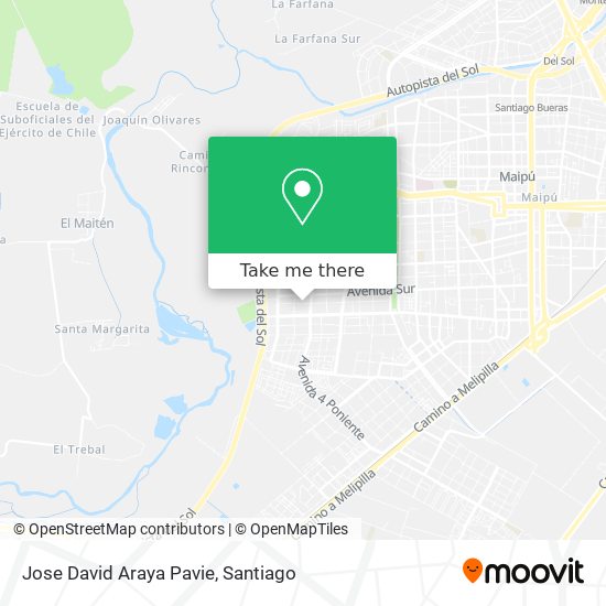 Jose David Araya Pavie map