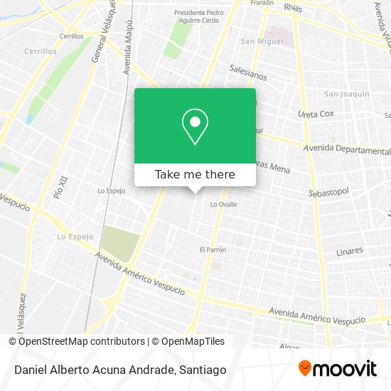 Daniel Alberto Acuna Andrade map