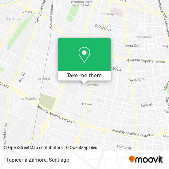 Mapa de Tapiceria Zamora