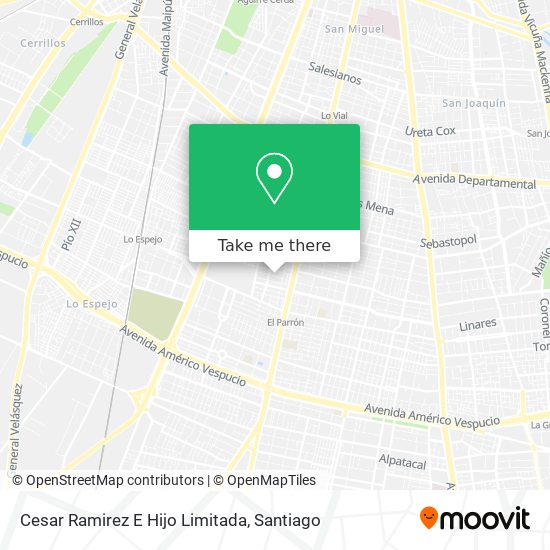 Cesar Ramirez E Hijo Limitada map