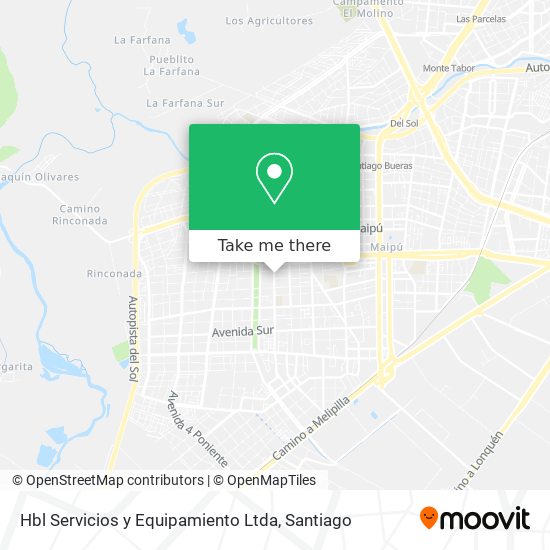 Hbl Servicios y Equipamiento Ltda map