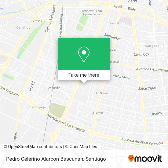 Pedro Celerino Alarcon Bascunan map