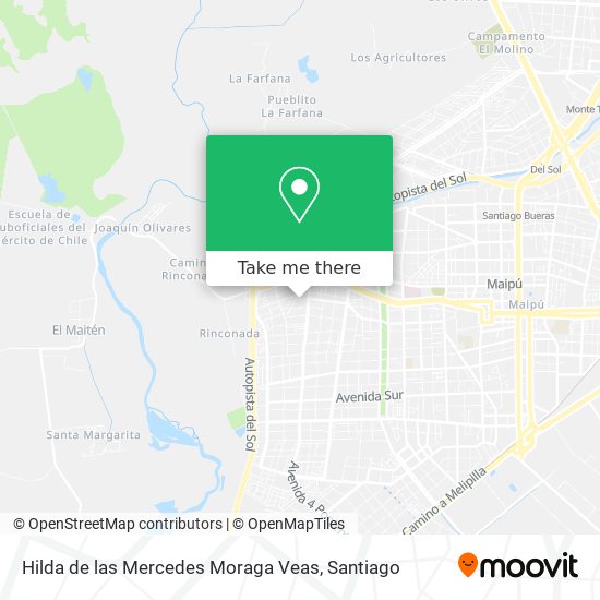 Mapa de Hilda de las Mercedes Moraga Veas