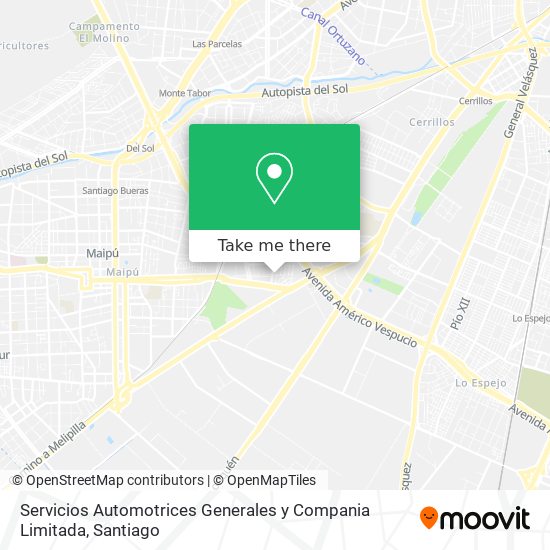 Servicios Automotrices Generales y Compania Limitada map