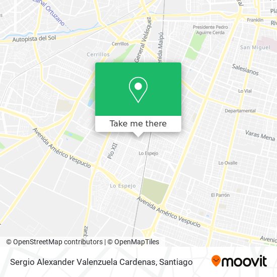 Sergio Alexander Valenzuela Cardenas map