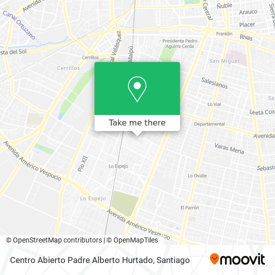 Mapa de Centro Abierto Padre Alberto Hurtado