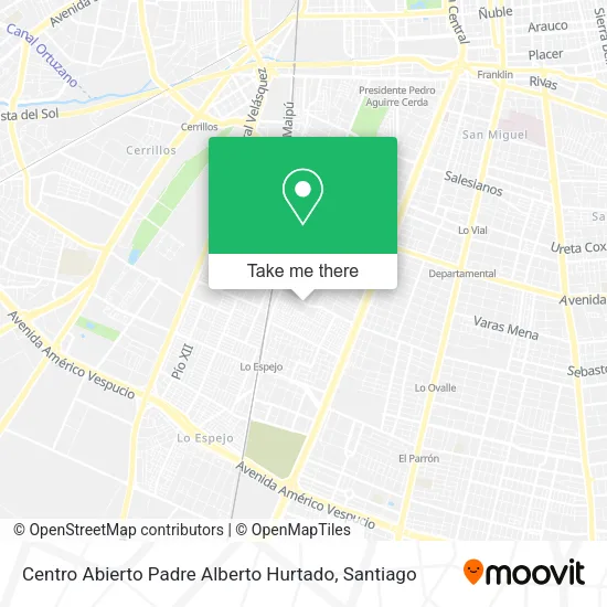 Centro Abierto Padre Alberto Hurtado map