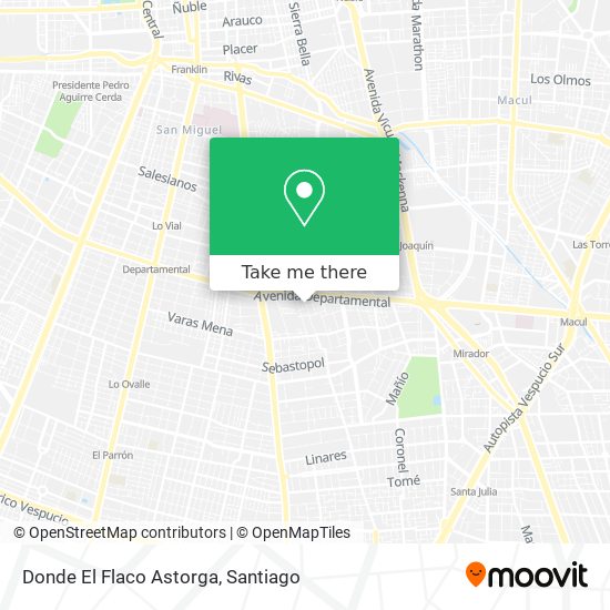 Donde El Flaco Astorga map