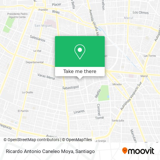 Mapa de Ricardo Antonio Caneleo Moya