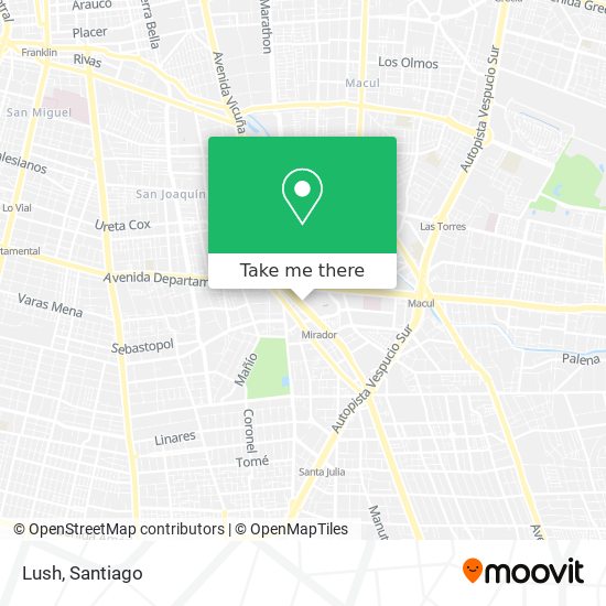Mapa de Lush