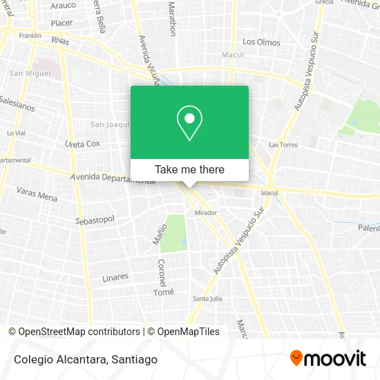 Colegio Alcantara map