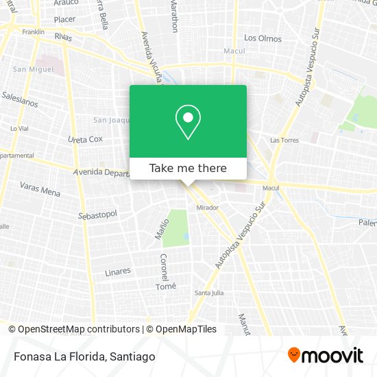 Fonasa La Florida map