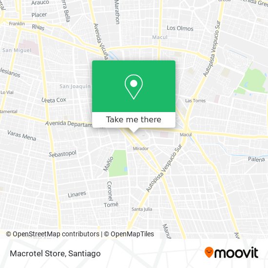 Macrotel Store map