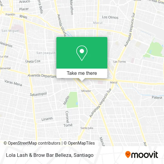 Lola Lash & Brow Bar Belleza map