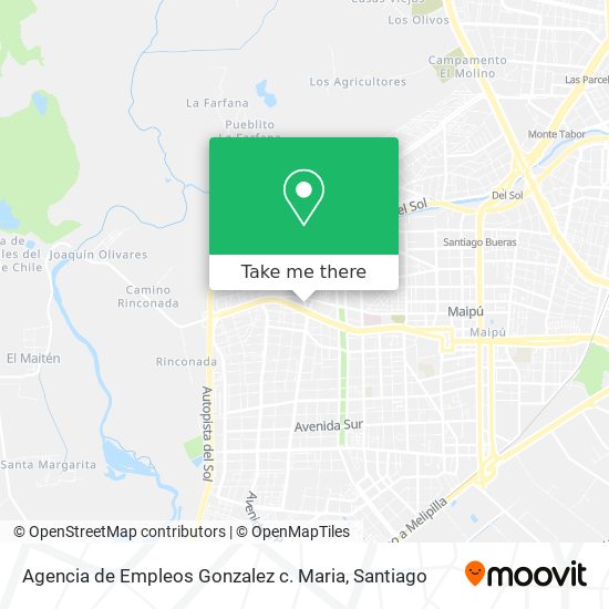 Agencia de Empleos Gonzalez c. Maria map