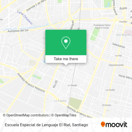 Escuela Especial de Lenguaje El Riel map