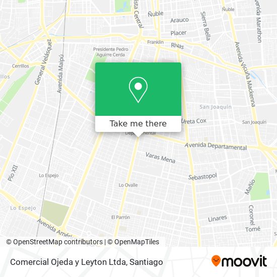 Comercial Ojeda y Leyton Ltda map