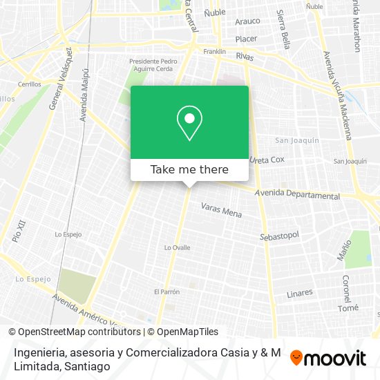 Ingenieria, asesoria y Comercializadora Casia y & M Limitada map