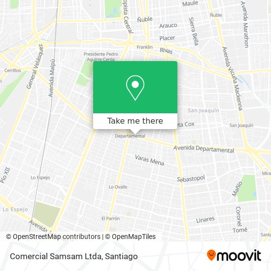 Mapa de Comercial Samsam Ltda