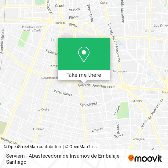 Serviem - Abastecedora de Insumos de Embalaje map