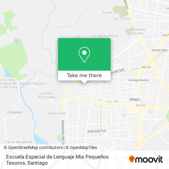 Escuela Especial de Lenguaje Mis Pequeños Tesoros map