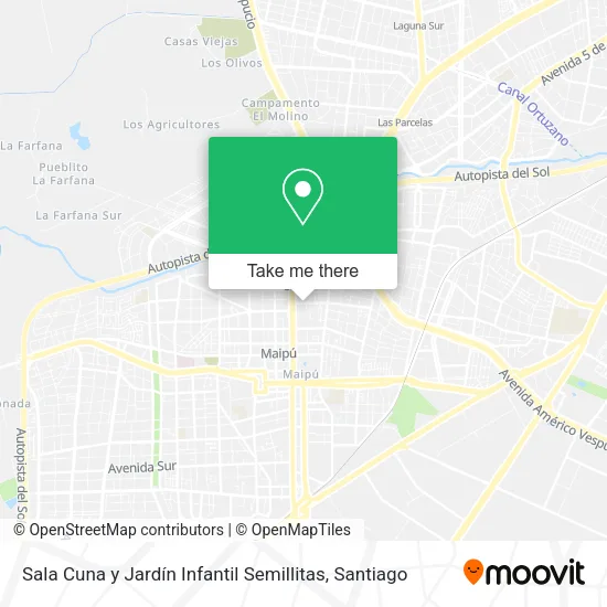 Sala Cuna y Jardín Infantil Semillitas map
