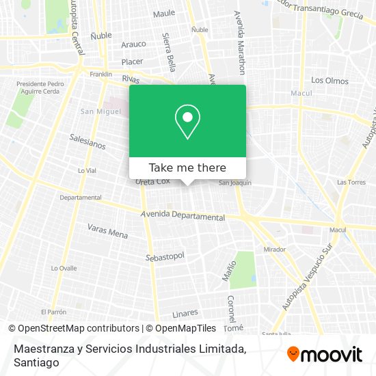 Maestranza y Servicios Industriales Limitada map