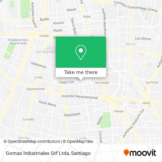 Gomas Industriales Gtf Ltda map