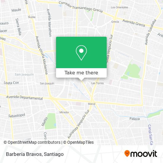 Barbería Bravos map