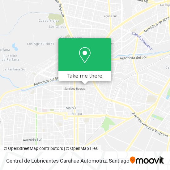 Mapa de Central de Lubricantes Carahue Automotriz