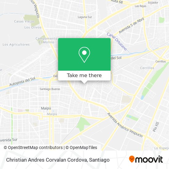 Christian Andres Corvalan Cordova map
