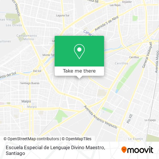 Escuela Especial de Lenguaje Divino Maestro map