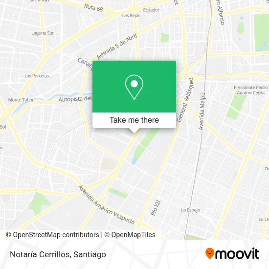 Notaría Cerrillos map