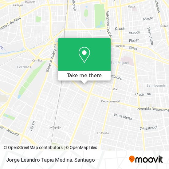 Jorge Leandro Tapia Medina map