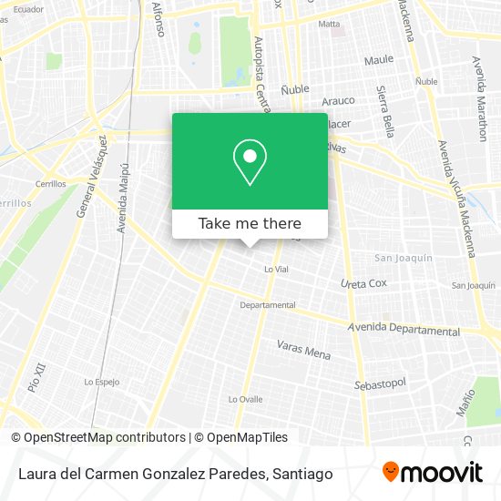Laura del Carmen Gonzalez Paredes map