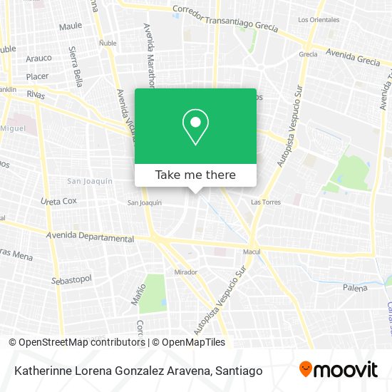 Katherinne Lorena Gonzalez Aravena map