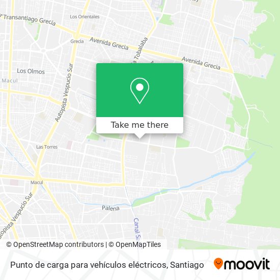 Mapa de Punto de carga para vehículos eléctricos