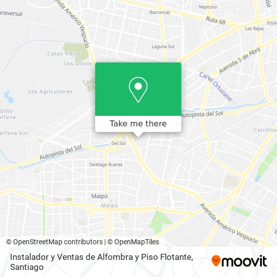 Instalador y Ventas de Alfombra y Piso Flotante map