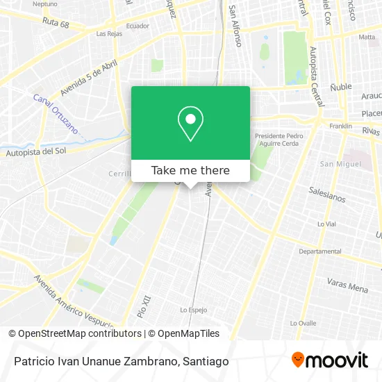 Patricio Ivan Unanue Zambrano map