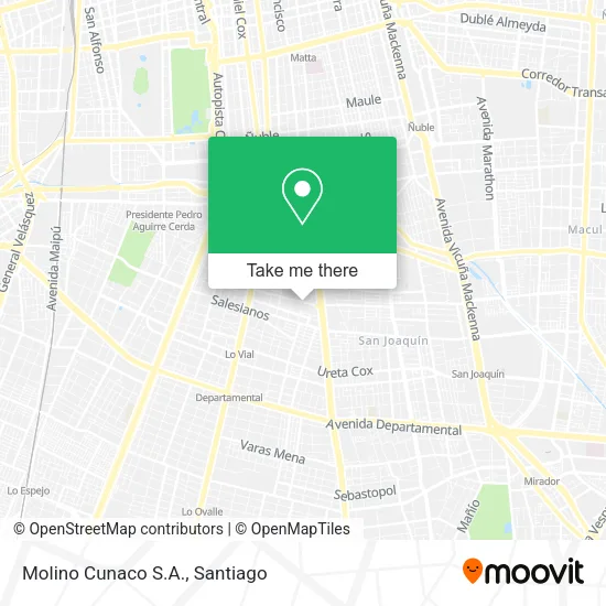 Molino Cunaco S.A. map