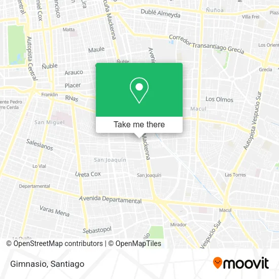 Gimnasio map
