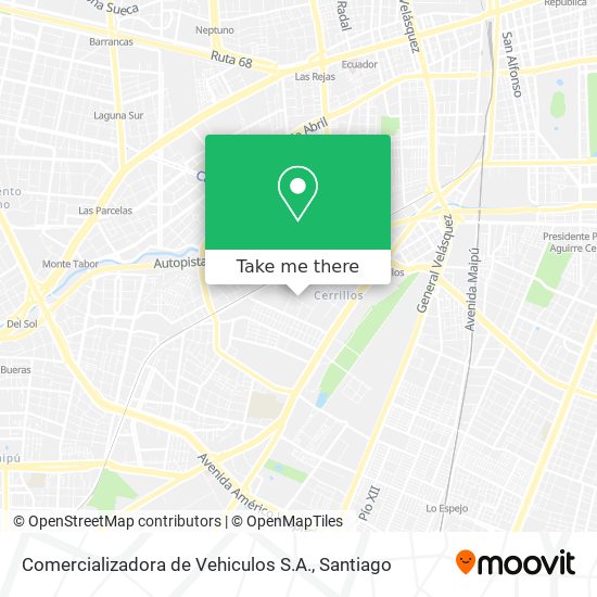 Comercializadora de Vehiculos S.A. map