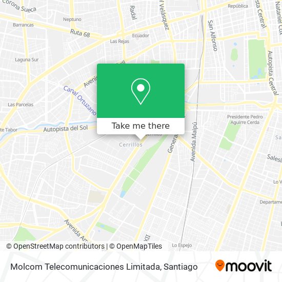 Molcom Telecomunicaciones Limitada map