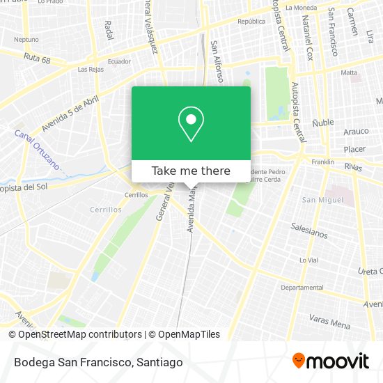 Bodega San Francisco map