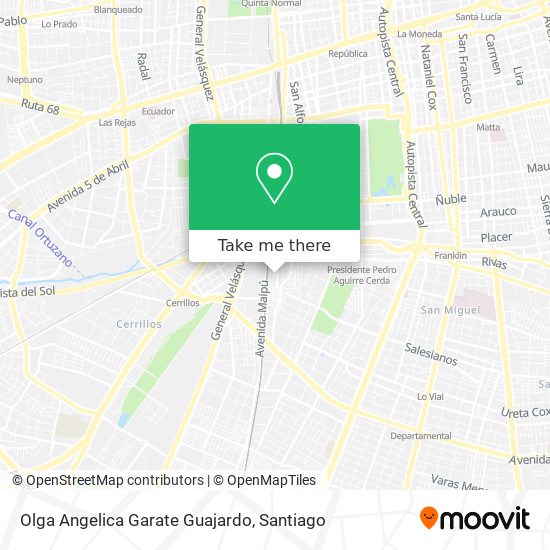 Olga Angelica Garate Guajardo map