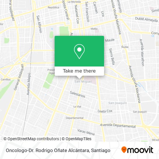 Oncologo-Dr. Rodrigo Oñate Alcántara map