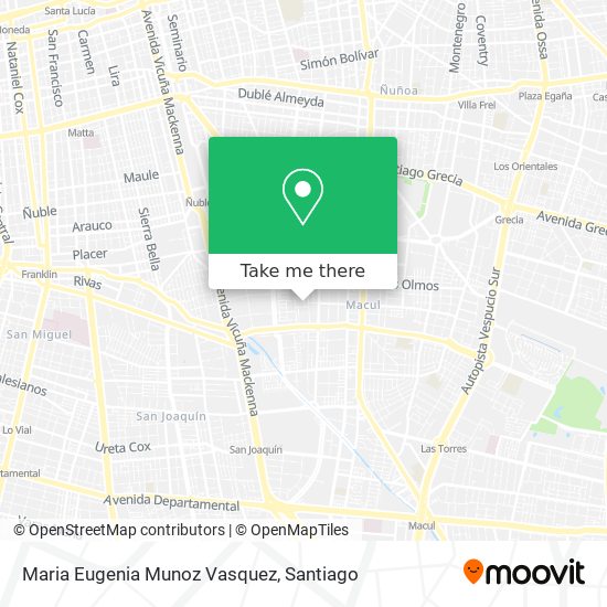 Maria Eugenia Munoz Vasquez map